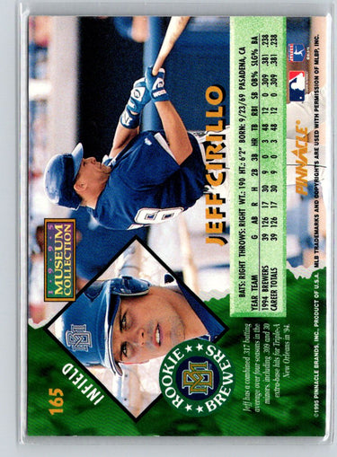 1995 Pinnacle #165 Jeff Cirillo Museum Collection F15