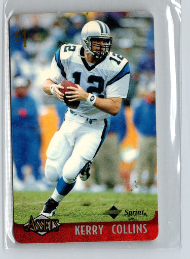 1996 Classic Assets #5 Kerry Collins Phone Cards $1 F15