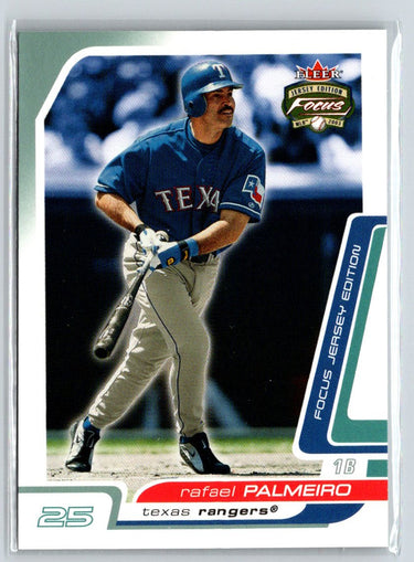 2003 Fleer Focus Jersey Edition #115 Rafael Palmeiro Century Parallel #/125 F15