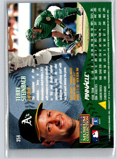 1995 Pinnacle #354 Terry Steinbach Museum Collection F15