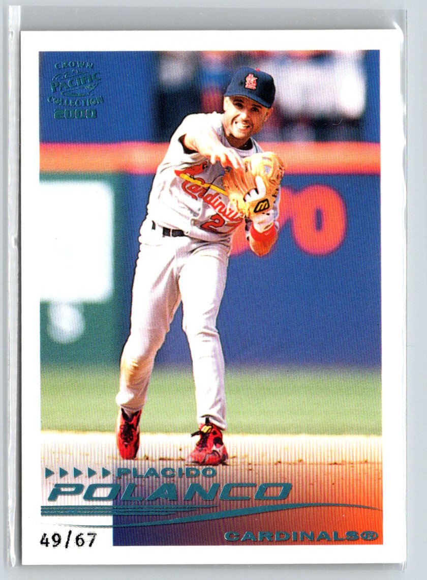 2000 Pacific Crown Collection #233 Placido Polanco Platinum Blue #/67 F15