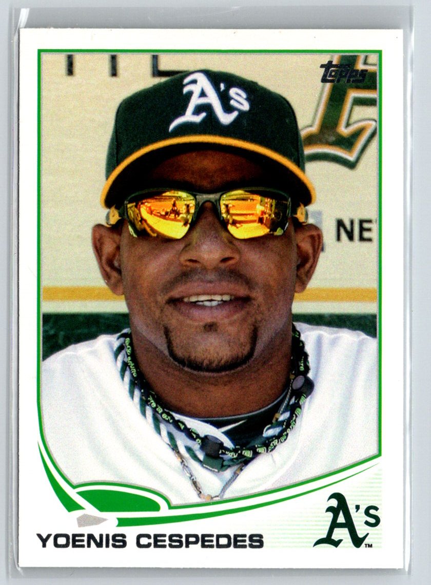 2013 Topps #362b Yoenis Cespedes : Sunglasses F16
