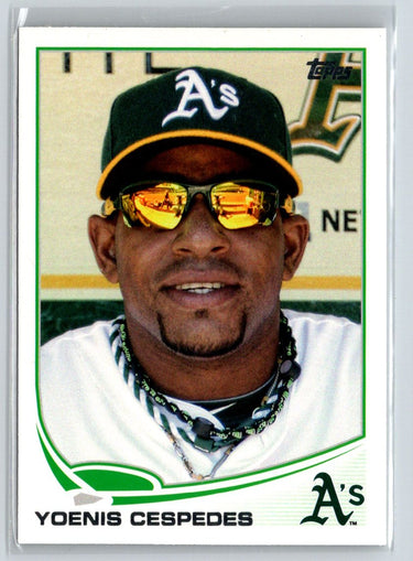 2013 Topps #362b Yoenis Cespedes : Sunglasses F16