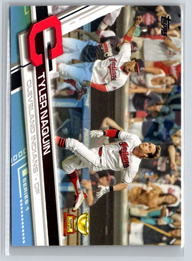 2017 Topps #203 Tyler Naquin Father's Day Powder Blue #/50 F16
