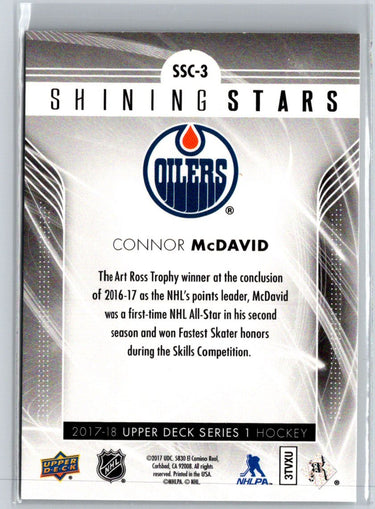 2017-18 Upper Deck #SSC-3 Connor McDavid Shining Stars F16