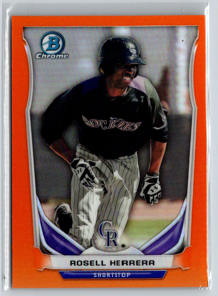 2014 Bowman Draft #CTP-21 Rosell Herrera Chrome Orange Refractors #/25 F16