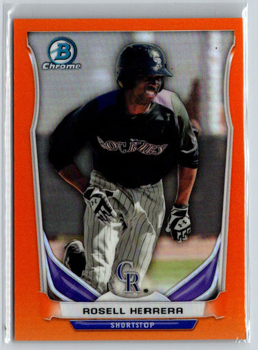 2014 Bowman Draft #CTP-21 Rosell Herrera Chrome Orange Refractors #/25 F16
