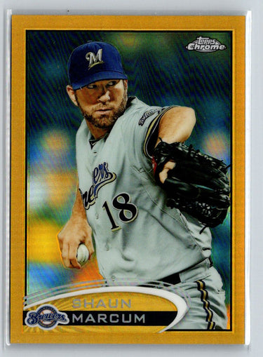 2012 Topps Chrome #58 Shaun Marcum Gold Refractors #/50 F16