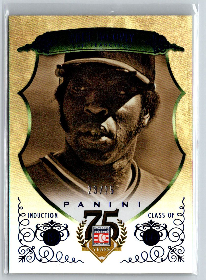 2014 Panini Hall of Fame Elite Series Gold #19 Willie McCovey #/25 F17