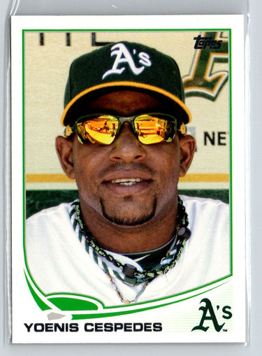 2013 Topps #362b Yoenis Cespedes : Sunglasses F18