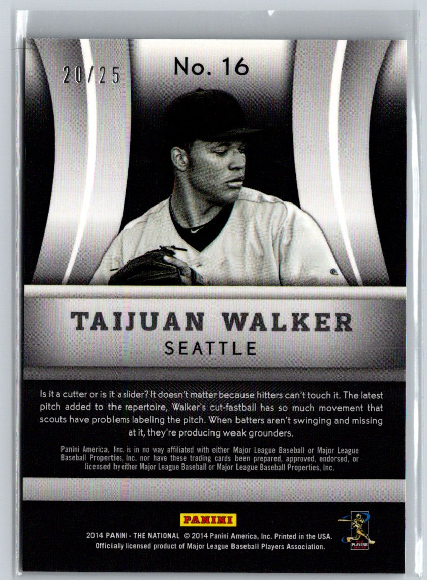 2014 Panini National Convention VIP Party #16 Taijuan Walker Blue #/25 F18
