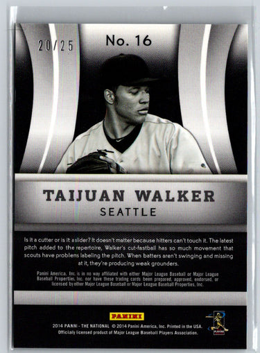 2014 Panini National Convention VIP Party #16 Taijuan Walker Blue #/25 F18