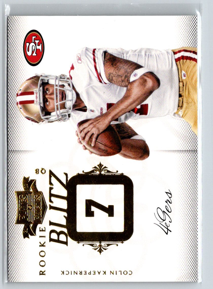 2011 Panini Plates & Patches #25 Colin Kaepernick Rookie Blitz #/249 F18