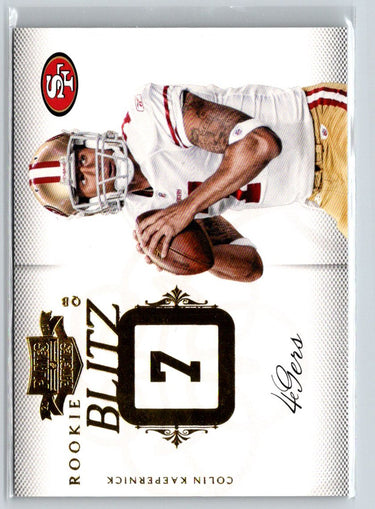 2011 Panini Plates & Patches #25 Colin Kaepernick Rookie Blitz #/249 F18