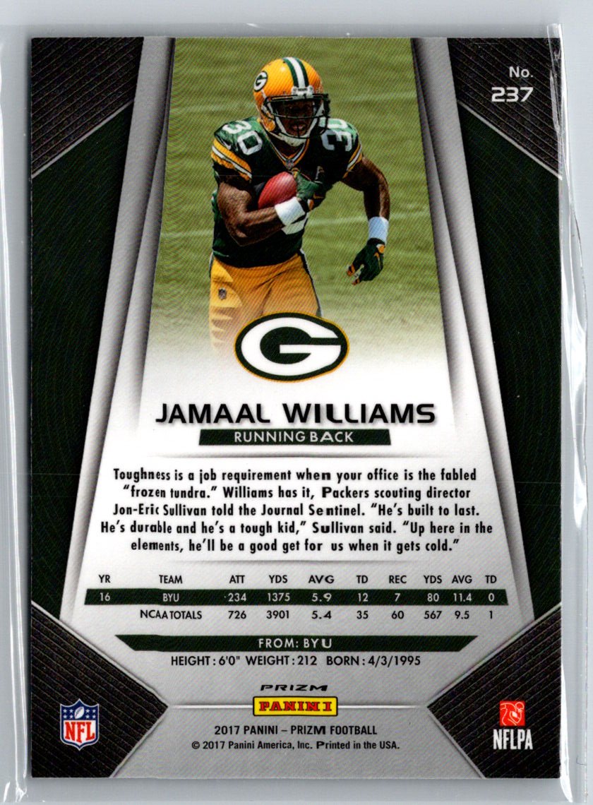 2017 Panini Prizm #237 Jamaal Williams Prizm Disco F20