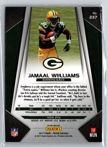 2017 Panini Prizm #237 Jamaal Williams Prizm Disco F20