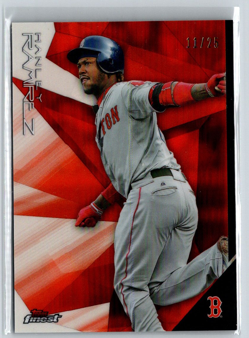 2015 Finest #9 Hanley Ramirez Orange Refractor #/25 F20