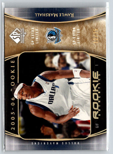2005-06 SP Authentic #141 Rawle Marshall Extra Limited Rookies #/25 F20