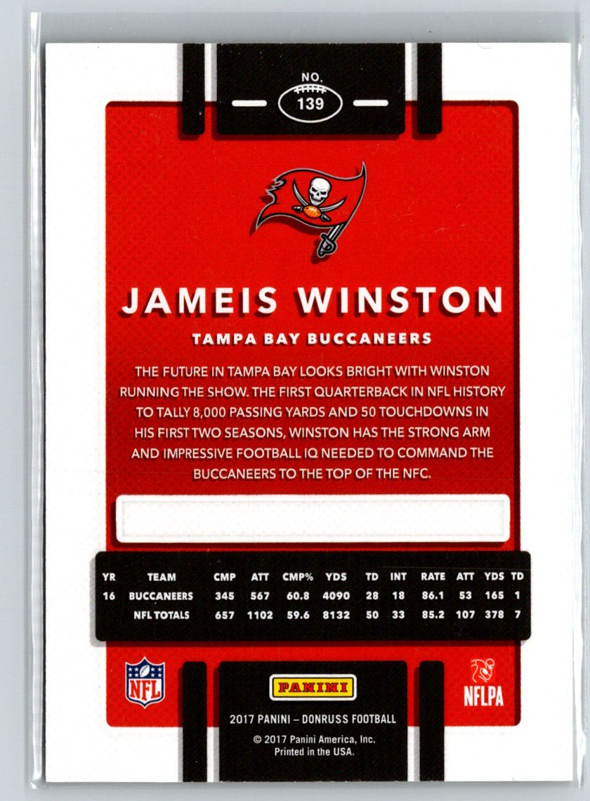 2017 Donruss #139 Jameis Winston Press Proof Gold #/50 F20