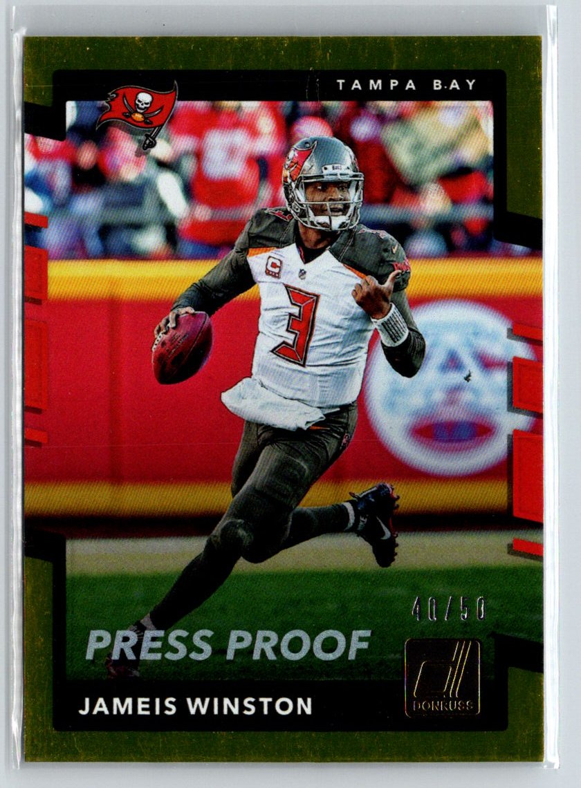 2017 Donruss #139 Jameis Winston Press Proof Gold #/50 F20
