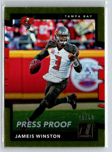 2017 Donruss #139 Jameis Winston Press Proof Gold #/50 F20
