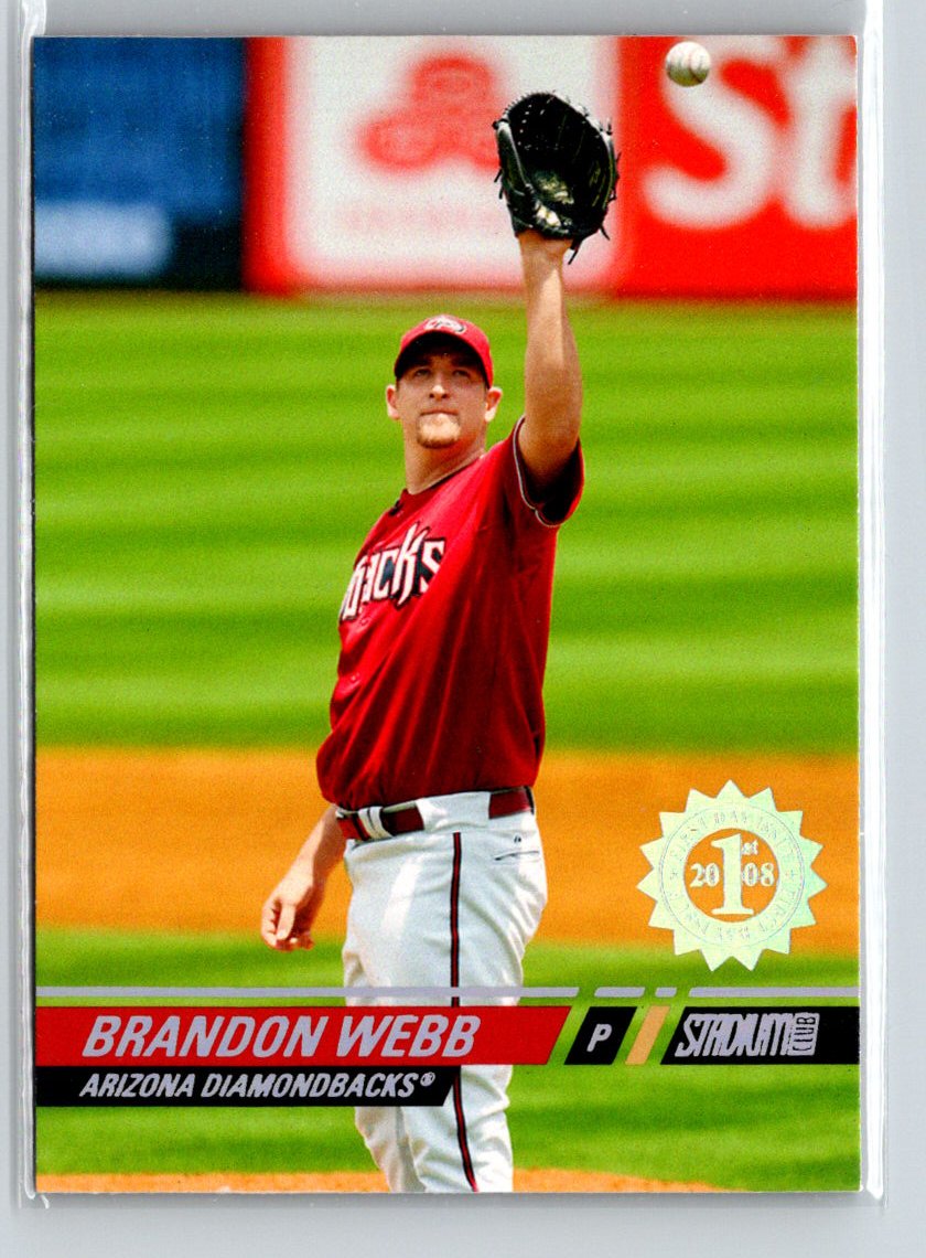 2008 Stadium Club #33 Brandon Webb First Day Issue Retail F21