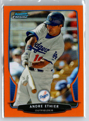 2013 Bowman Chrome #196 Andre Ethier Orange Refractors #/25 F21