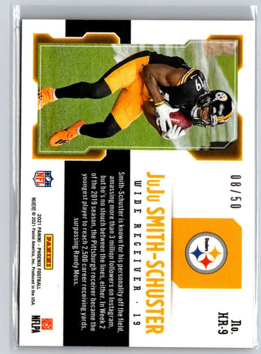 2021 Panini Phoenix #HR-9 JuJu Smith-Schuster Hot Routes Bronze #/50 F21