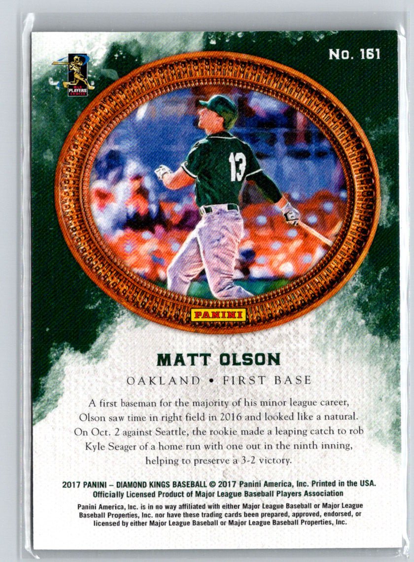 2017 Panini Diamond Kings #161 Matt Olson Artist's Proof Blue #/25 F21