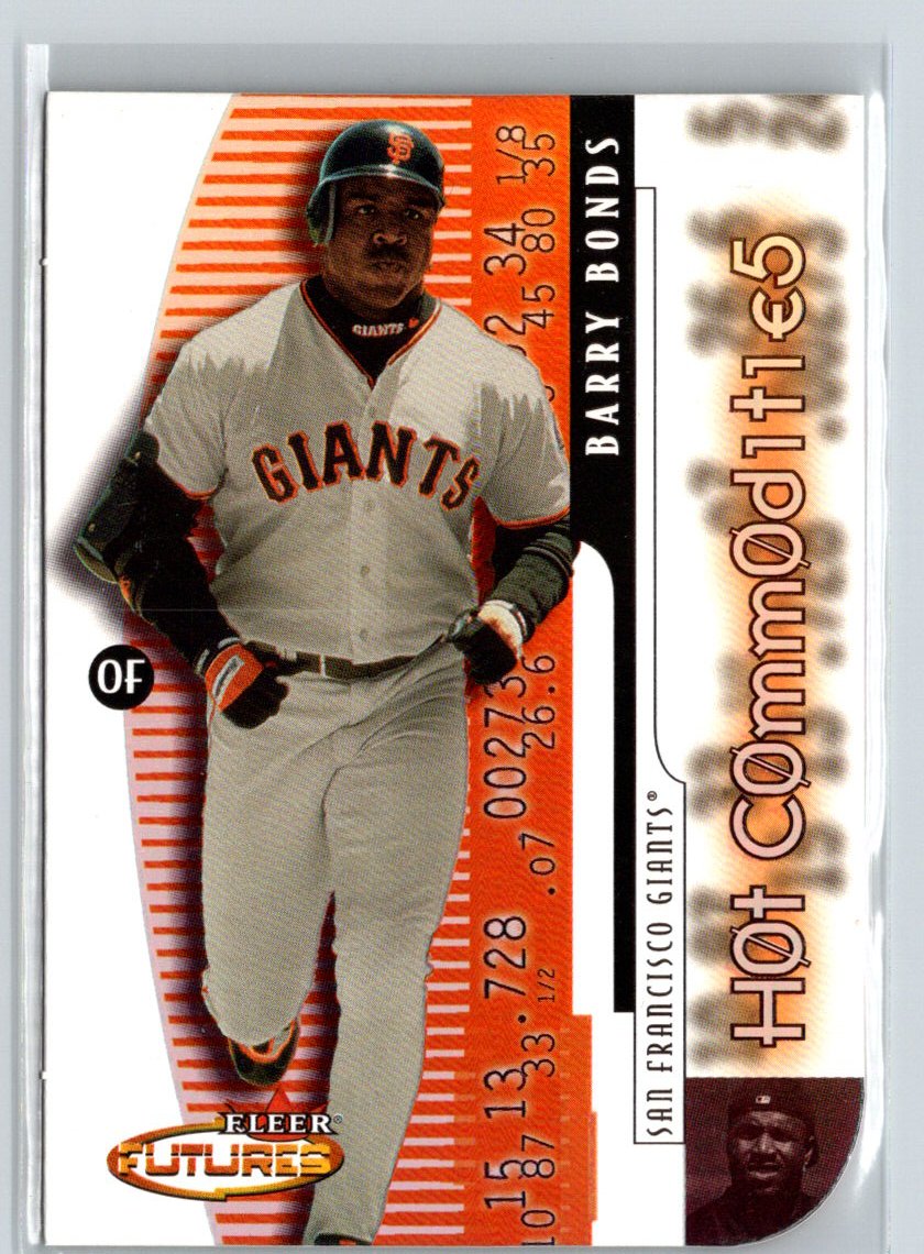 2001 Fleer Futures #6HC Barry Bonds Hot Commodities F21