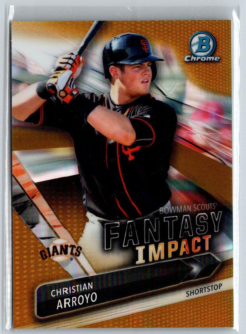 2016 Bowman Chrome #BSI-CA Christian Arroyo Fantasy Impact Gold #/50 F21