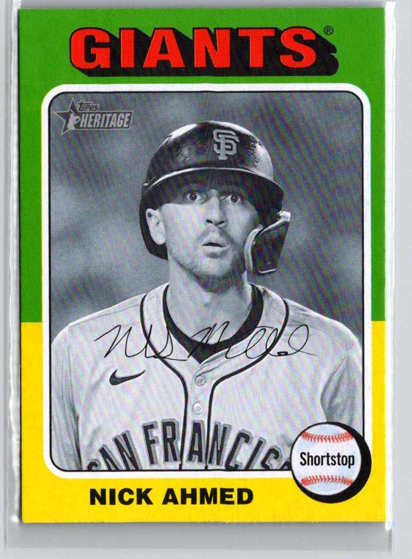 2024 Topps Heritage - Black and White Image #705 Nick Ahmed F23