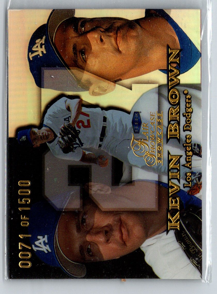 1999 Flair Showcase #15 Kevin Brown Flair Showcase Row 1 (Showcase) #/1500 F23
