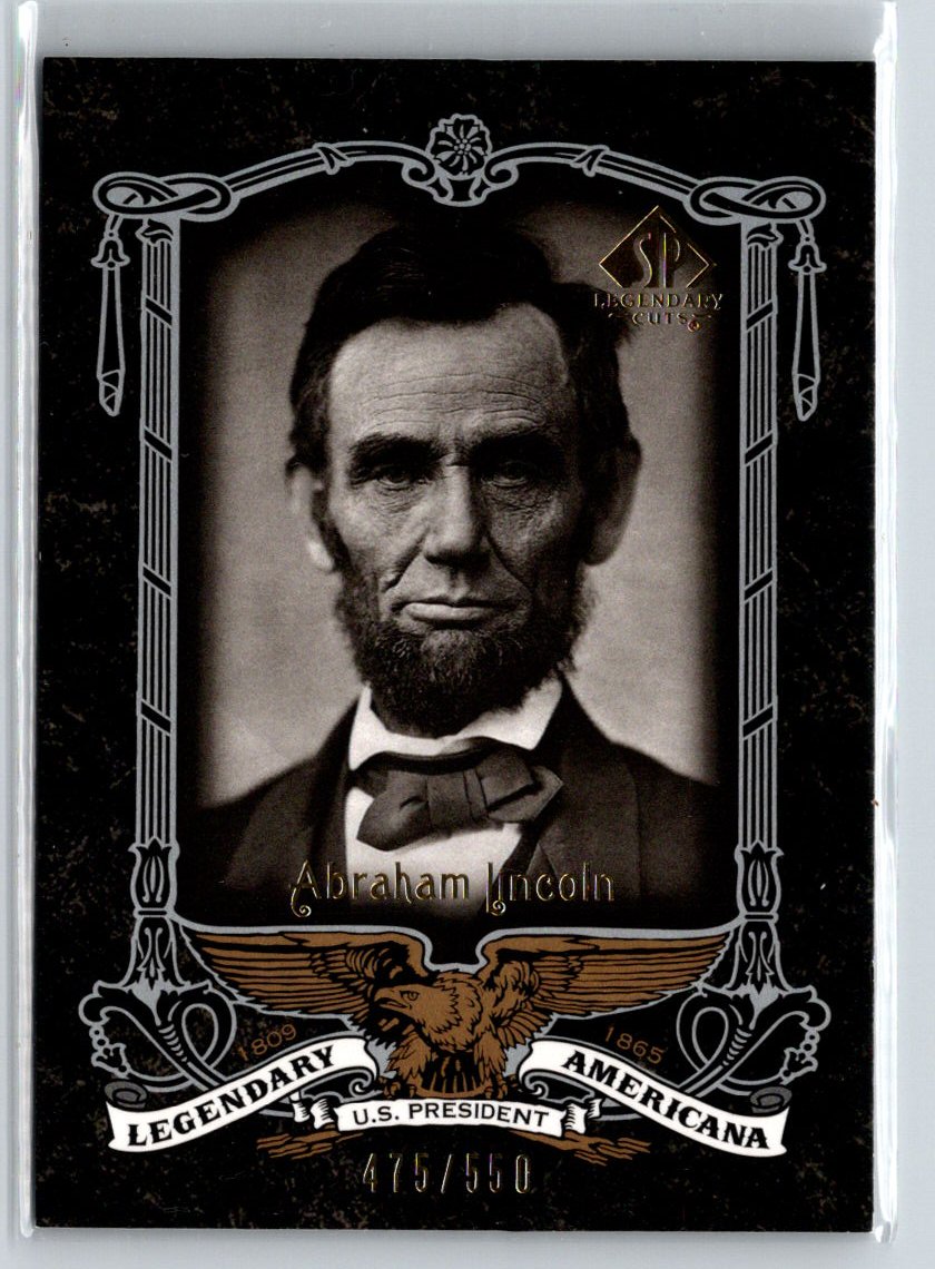 2007 SP Legendary Cuts #LA-6 Abraham Lincoln Legendary Americana #/550 F23