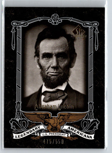 2007 SP Legendary Cuts #LA-6 Abraham Lincoln Legendary Americana #/550 F23