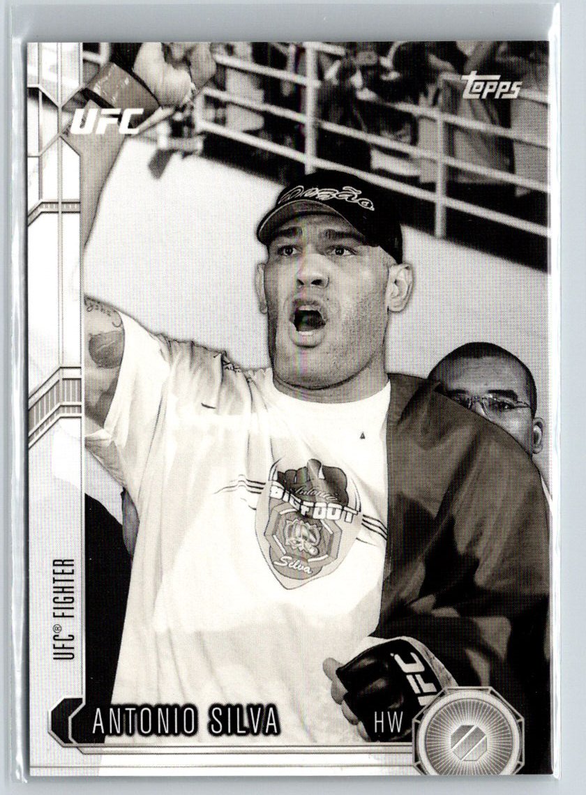 2015 Topps UFC Chronicles #161 Antonio Silva Black and White #/188 F23