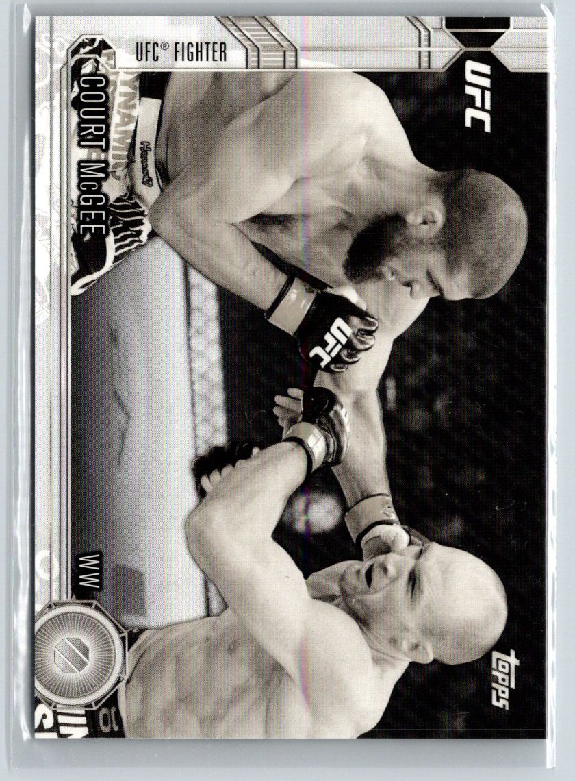 2015 Topps UFC Chronicles #100 Court McGee Black and White #/188 F23
