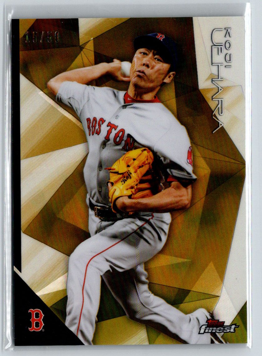 2015 Finest #FA-KU Koji Uehara Autographs Gold Refractor #/50 F24