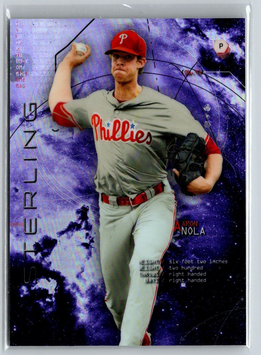 2014 Bowman Sterling #BSP-3 Aaron Nola Prospects Purple Refractor #/50 F24