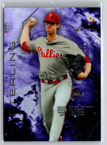 2014 Bowman Sterling #BSP-3 Aaron Nola Prospects Purple Refractor #/50 F24