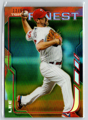 2014 Finest #46 Cliff Lee Gold Refractor #/50 F24
