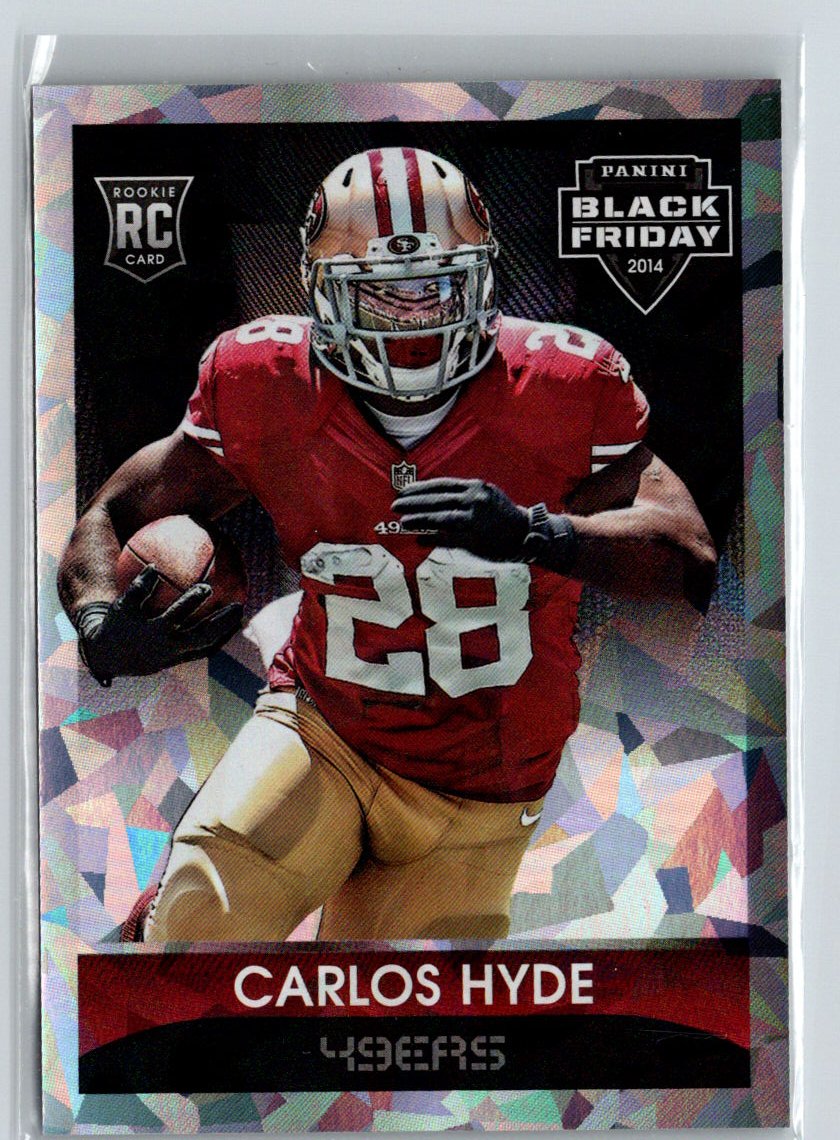 2014 Panini Black Friday #36 Carlos Hyde Cracked Ice #/25 F24