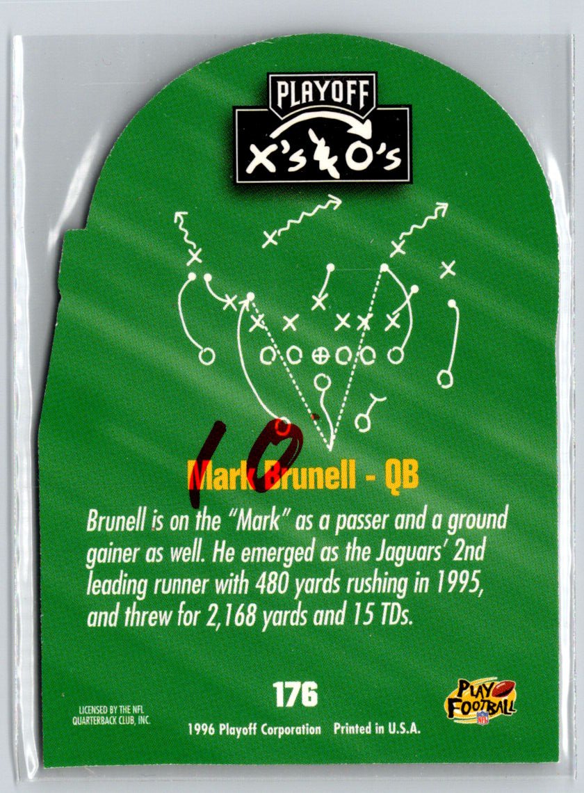 1996 Playoff Prime #176 Mark Brunell X's and O's F24