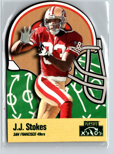 1996 Playoff Prime #141 J.J. Stokes X's and O's F24