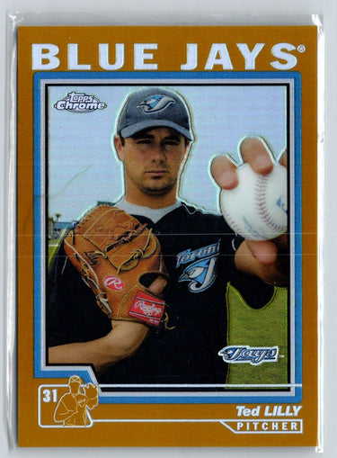 2004 Topps Chrome #351 Ted Lilly Gold Refractors F25