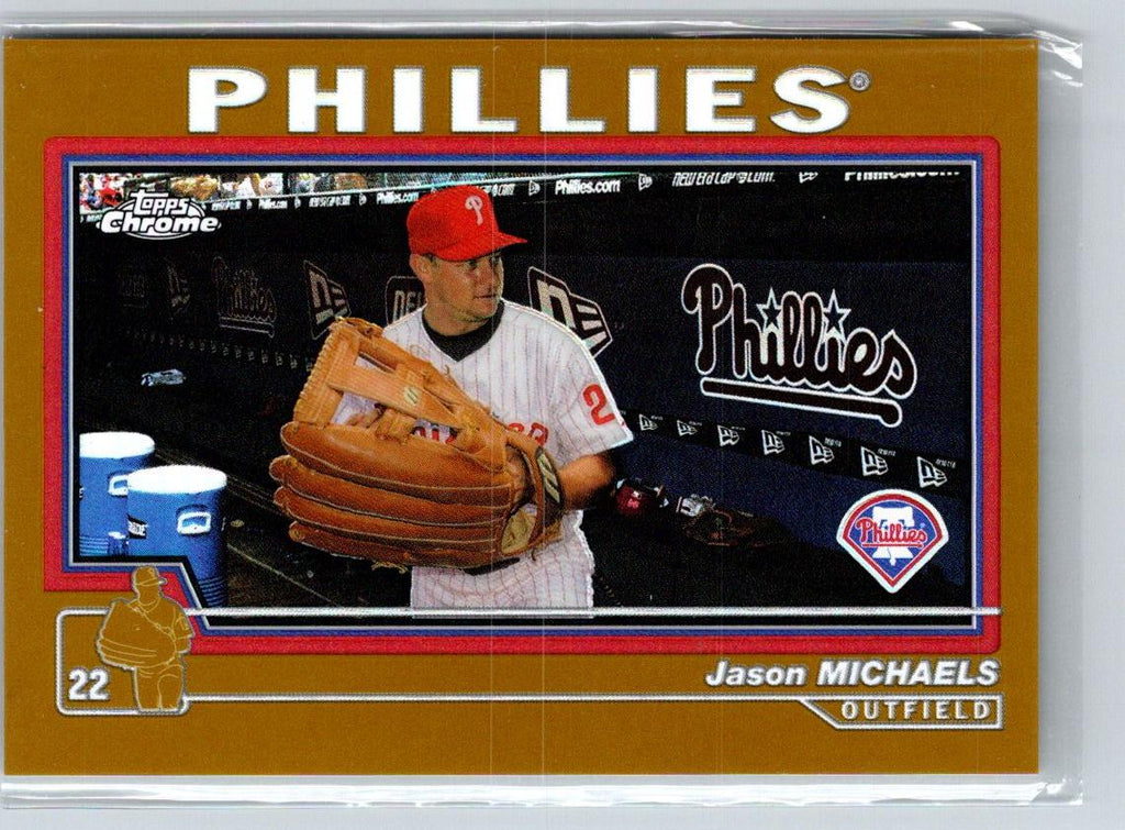 2004 Topps Chrome #181 Jason Michaels Gold Refractors F25