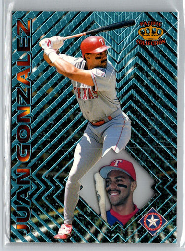 1997 Pacific Prism Invincible #68 Juan Gonzalez Light Blue F25