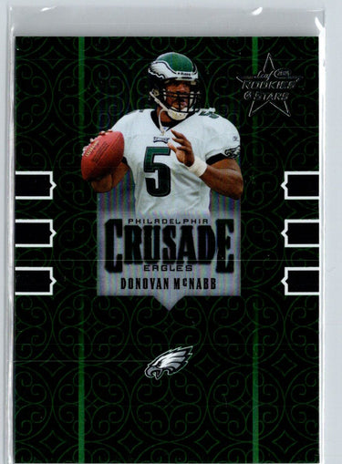 2004 Leaf Rookies & Stars #C-10 Donovan McNabb Crusade Green #/750 F25