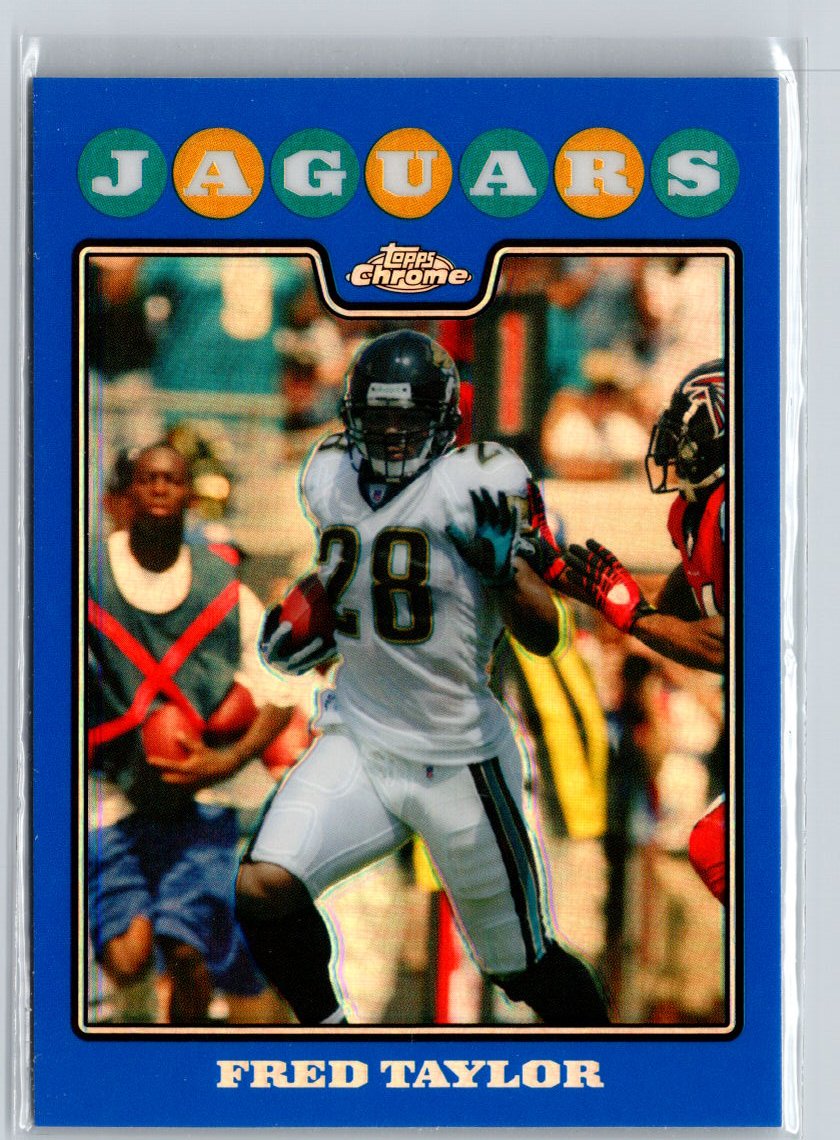 2008 Topps Chrome #TC46 Fred Taylor Blue Refractors F25