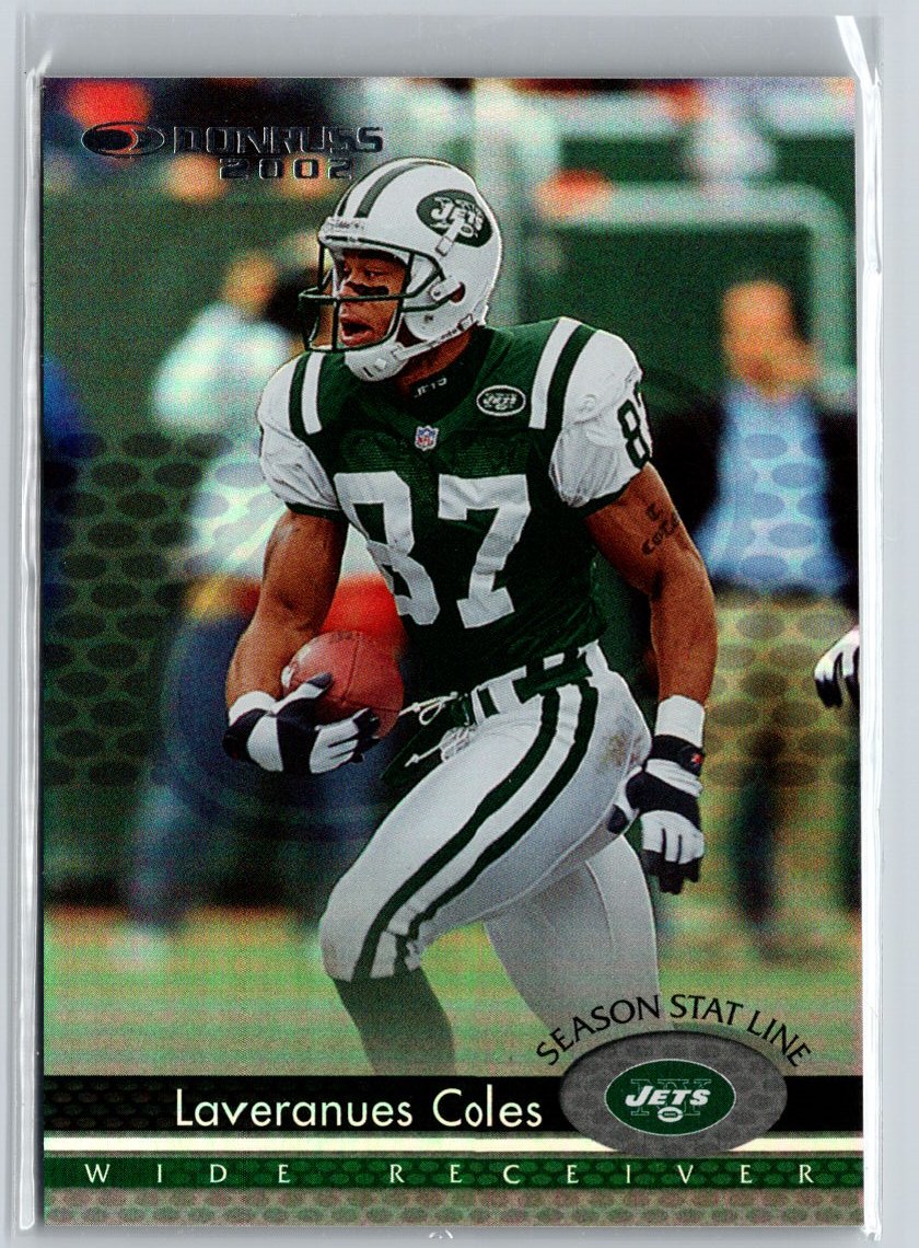 2002 Donruss #132 Laveranues Coles Stat Line Season #/59 F25